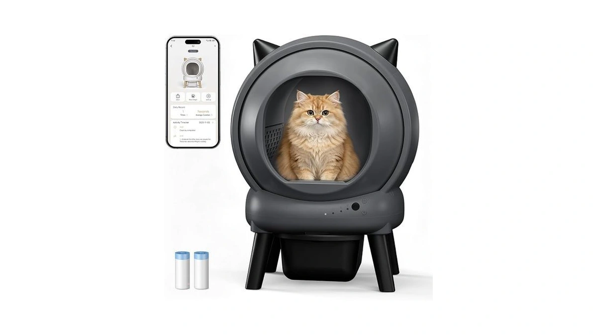 Automatic Self-cleaning Litter Box, Large Capacity Robot Toilet For Multi-cat