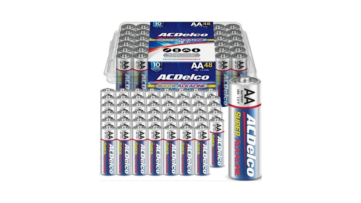 Acdelco 48-count Double Aa Batteries, Maximum Power Super Alkaline Battery,