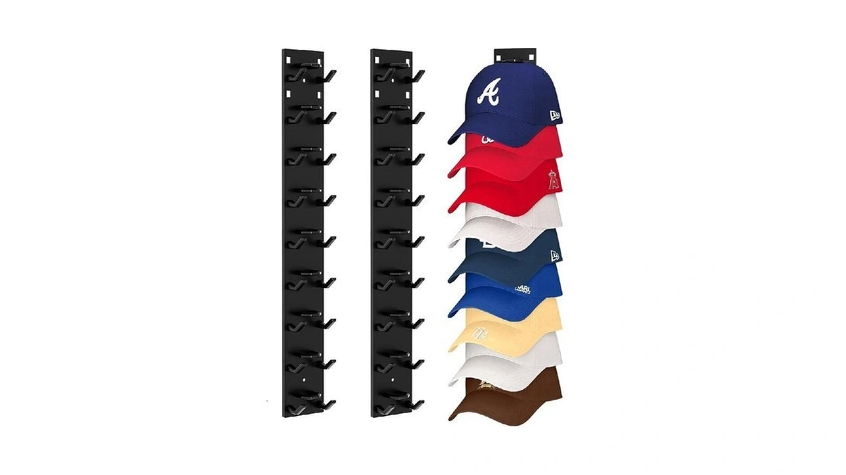 Meeenmiil Hat Organizer For Baseball Caps (2-pack), Strong Adhesive Hat