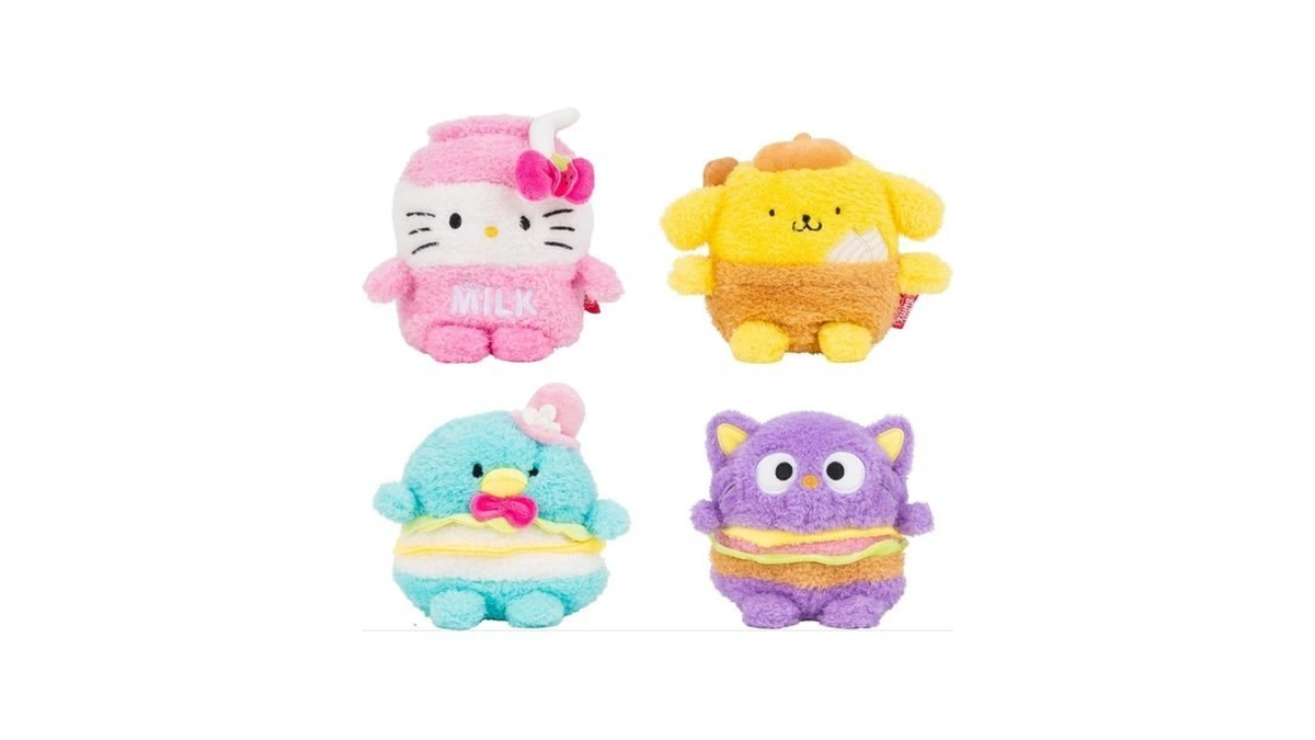 Bumbumz 4.5-inch Hello Kitty And Friends Foodtruckbumz Plush 4-pack -
