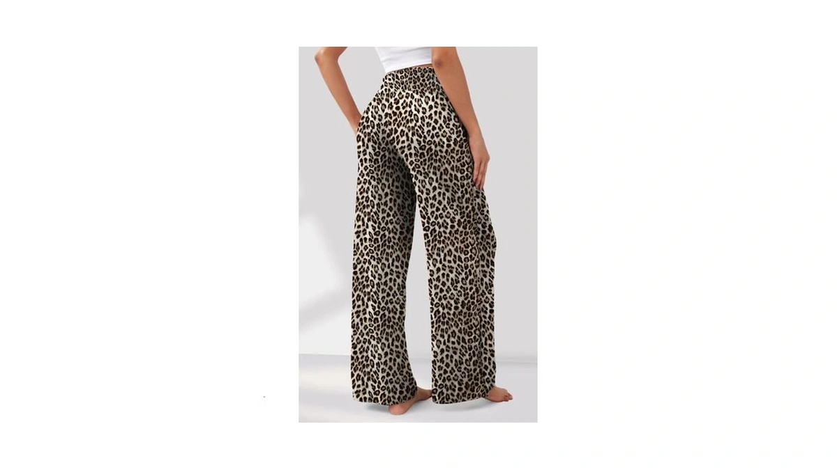 Gemlon Womens Pants High Waisted Palazzo Pants Wide Leg Long