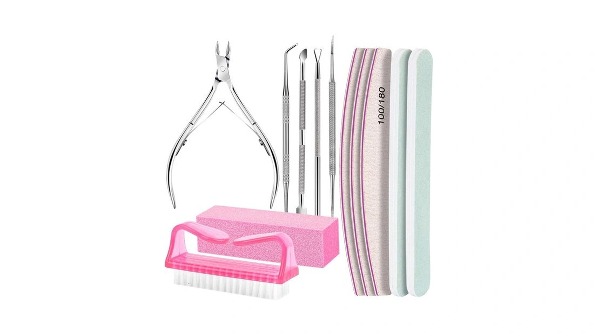 Fandamei Nail Care Kit, Nail Files 100/180, Nail Buffer Block,