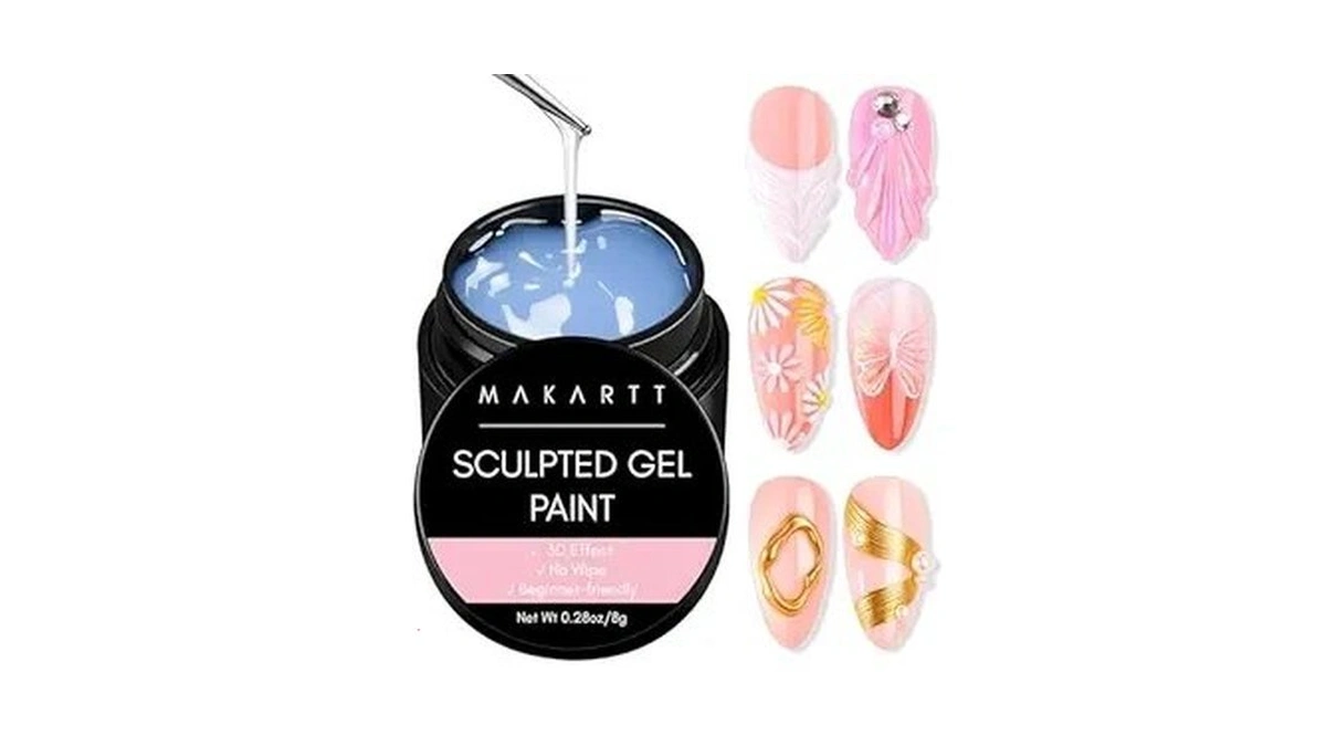 Makartt 3d Gel Nail Art: Clear 3d Painting Gels For