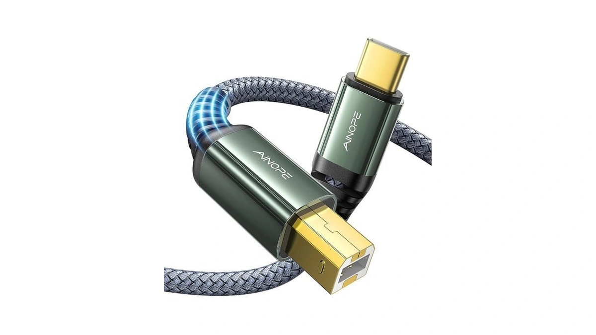 Ainope Usb B To Usb C Cable【high Speed】 6.6ft Usb