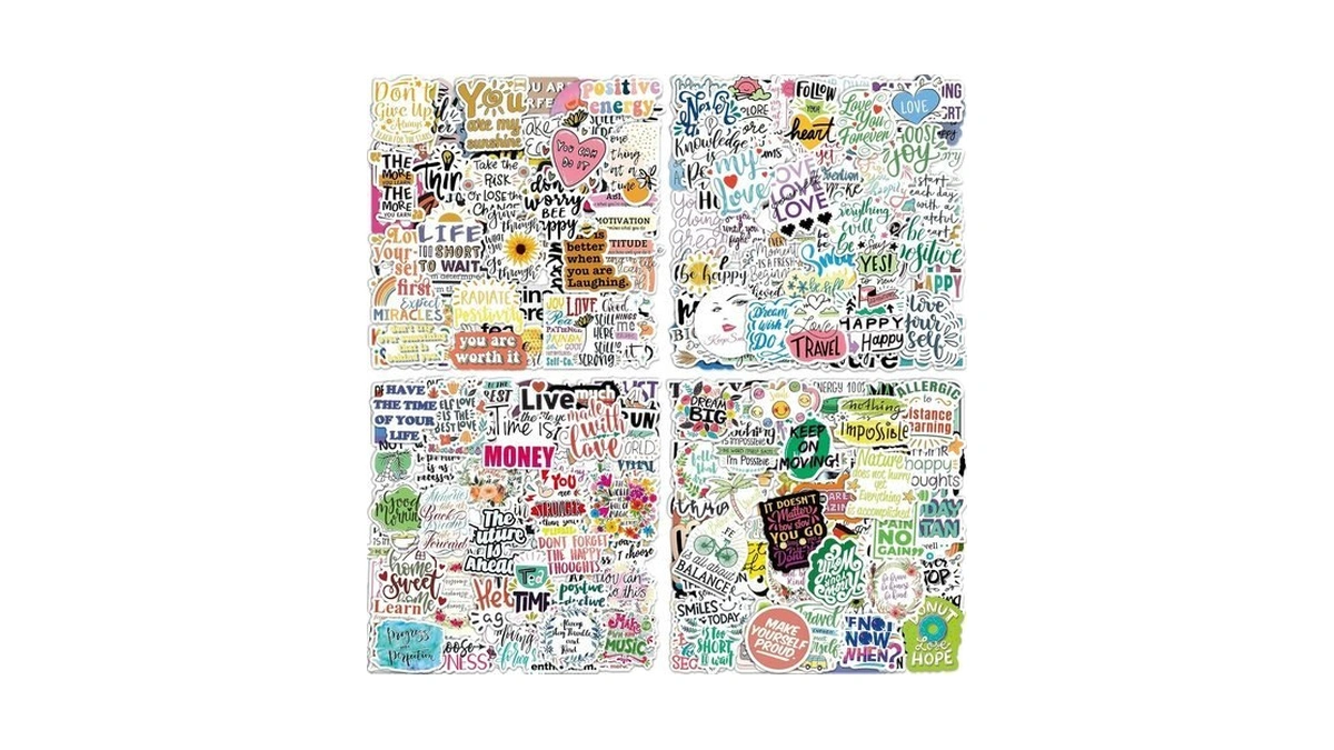 300 Pcs Inspirational Stickers For Adults, Scrapbook Vision Board Supplies