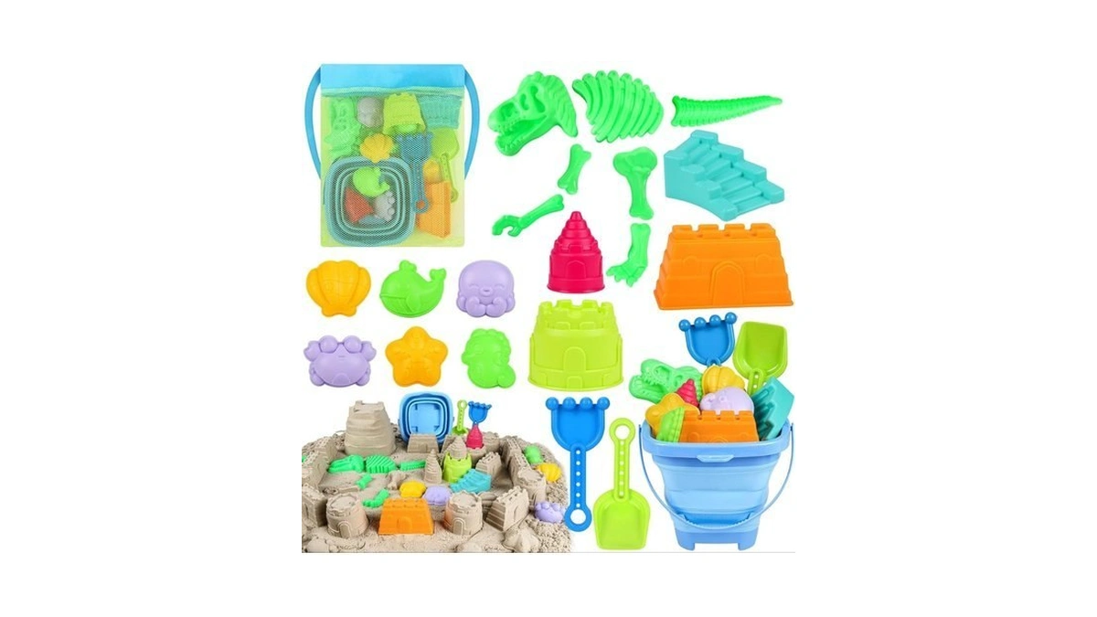 Erhalcat Beach Sand Toys, Dinosaur Fossil Molds, Sandbox Toys With