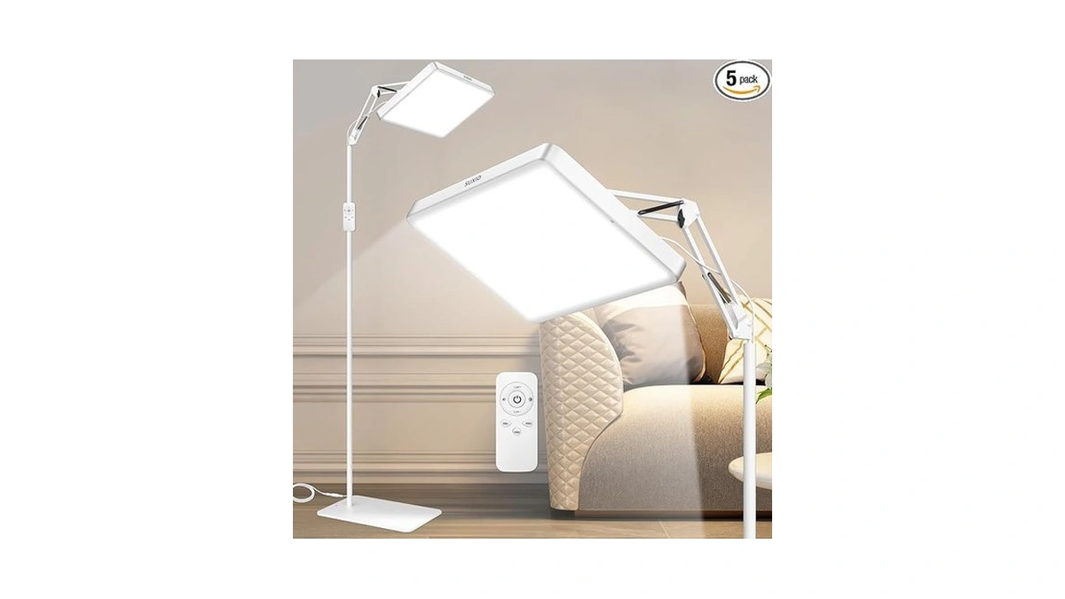 Suxio Light Therapy Lamp - 12000 Lux Therapy Lights, Happy