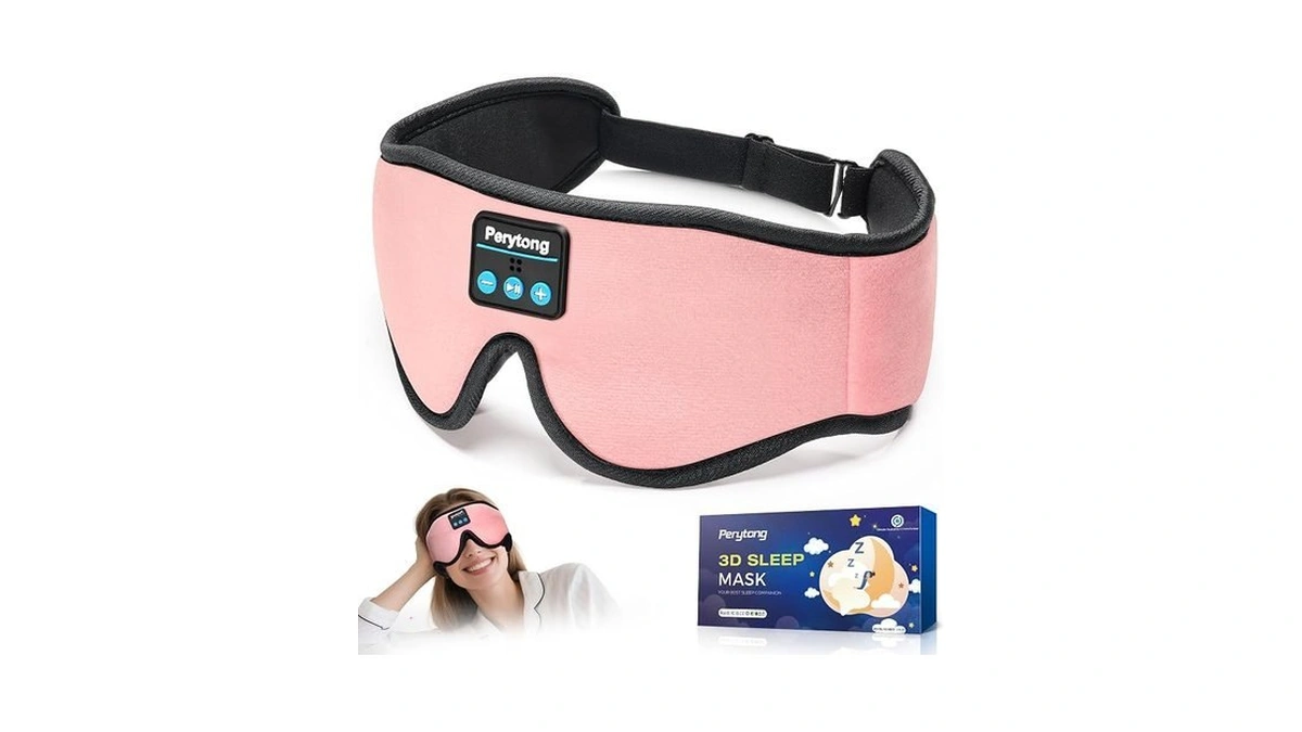 Perytong Sleep Mask With Bluetooth 5.4 Headphones, Wireless Music Sleep