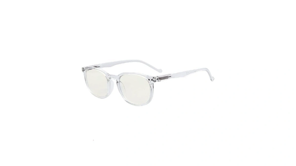 Eyekepper Blue Light Reading Glasses Men Women 1.5, Vintage Clear