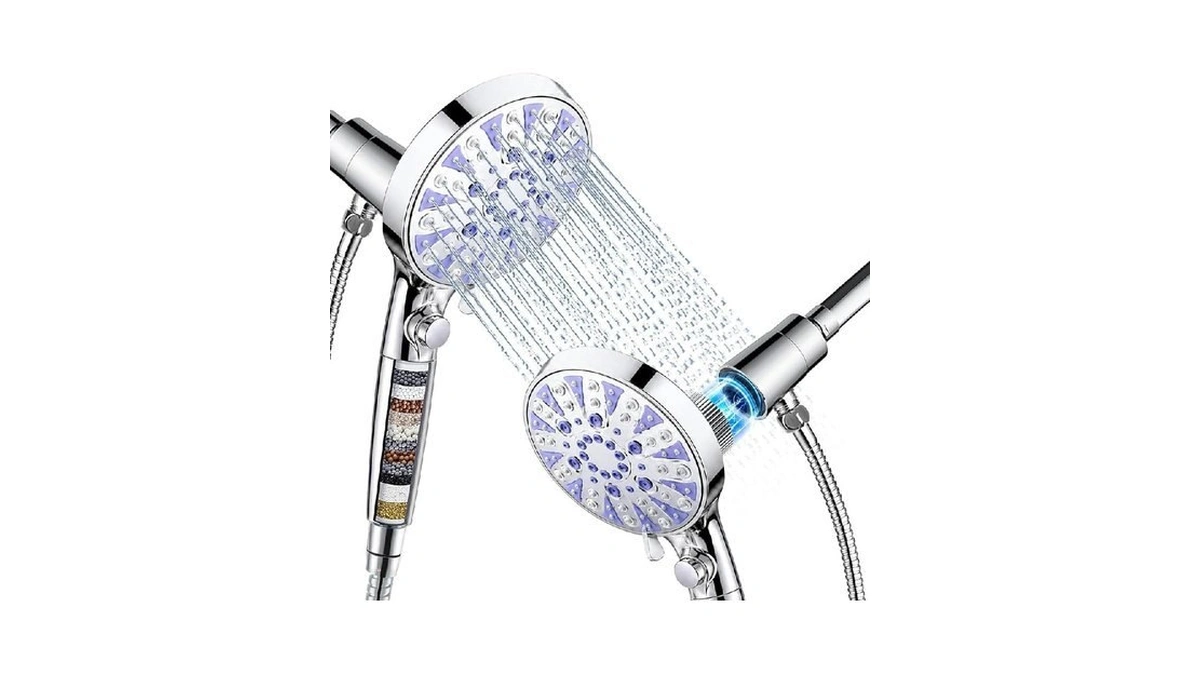 Magnetic Filtered 9-mode Handheld Shower Head With Extra Top Spot