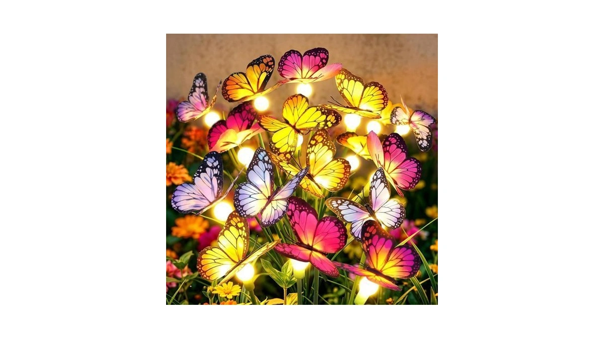 Amazon : Bonlion Solar Butterfly Garden Lights, 2