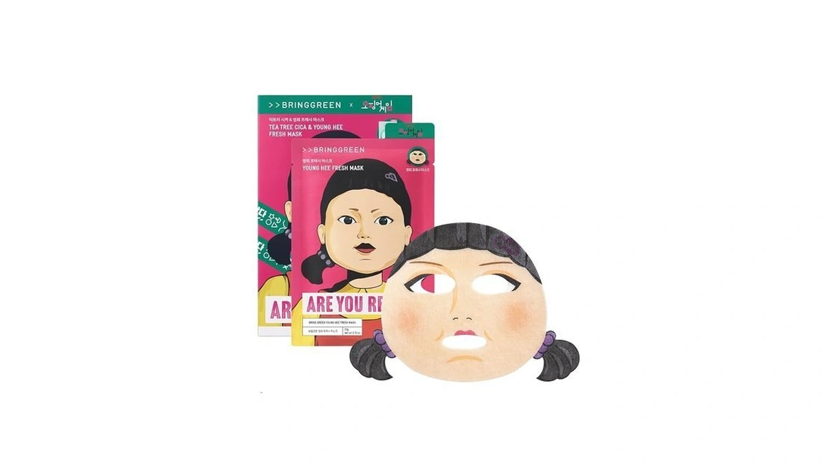 Bring Green Fresh Facial Sheet Mask Set 10 Sheets, Tea