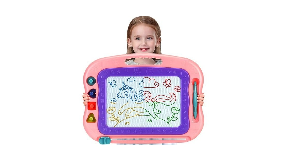 Wellchild Magnetic Drawing Board,toddler Toys For Girls Boys 3 Year