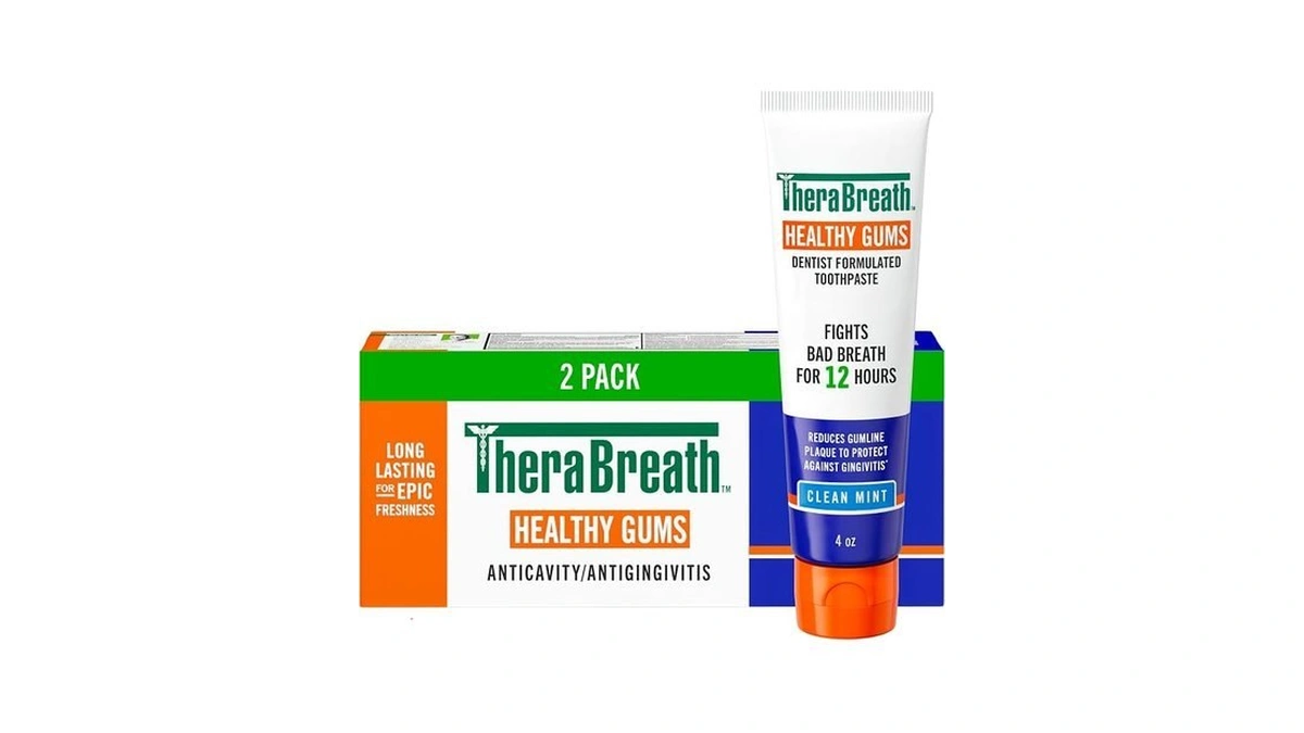 Therabreath Healthy Gums Toothpaste, Fights Bad Breath For 12 Hours,