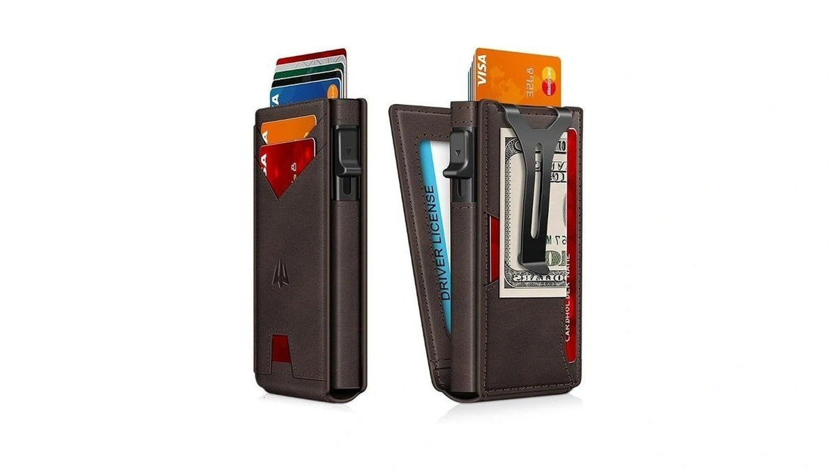 Ruiici Wallet For Men, Slim Minimalist Wallet With Money Clip＆id