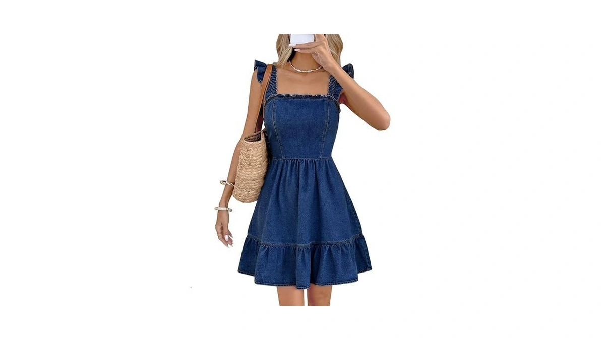 Bisual Denim Babydoll Dresses