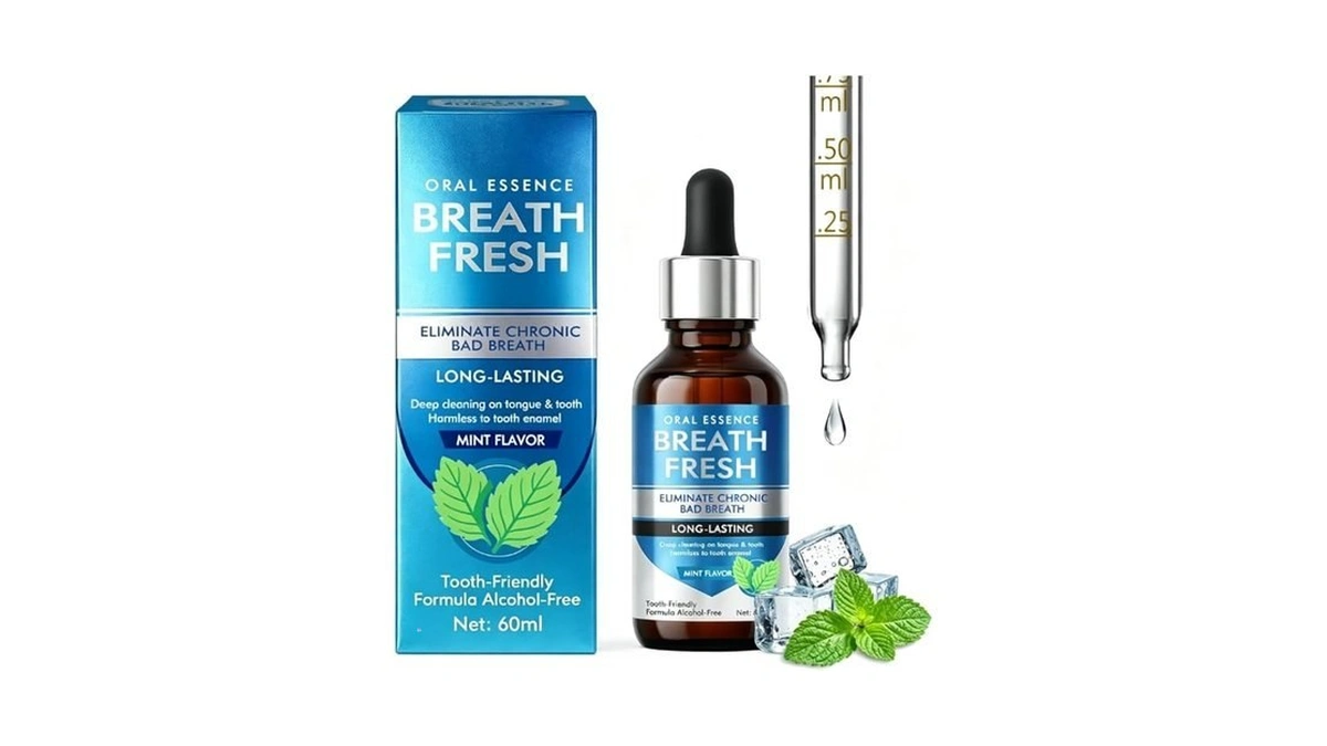 Bad Breath Treatment For Adults, Fresh Breath Drops With Natural