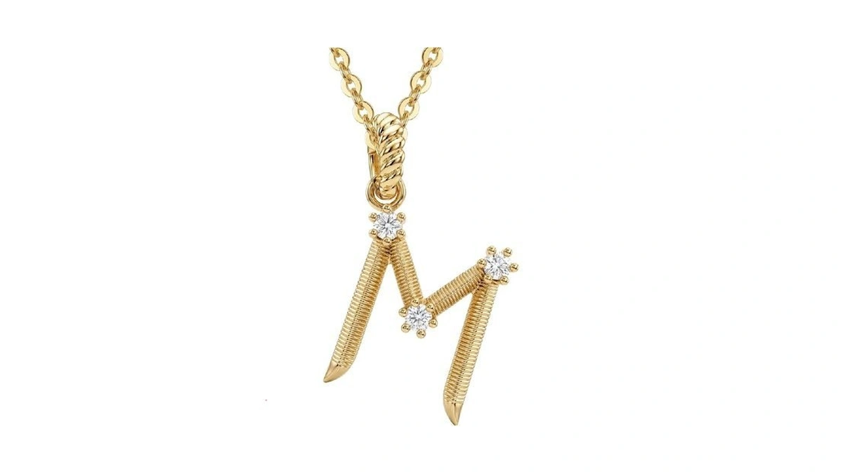 Wearon Initial Necklace For Women, 14k Gold Plated Dainty A-z