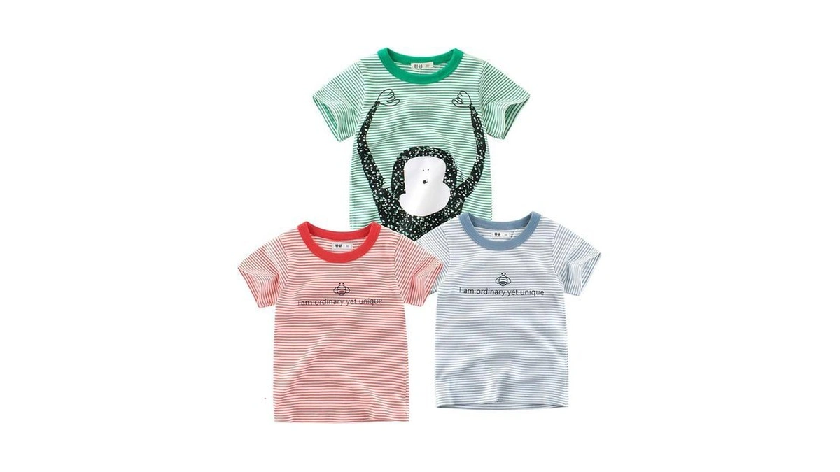 Vzf 6-7t Baby Boys Shirts, 3 Pack Cotton Short Sleeve