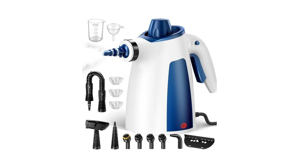 Handheld Steam Cleaner, 230°f Pressurized Steamer With No Water Spitting