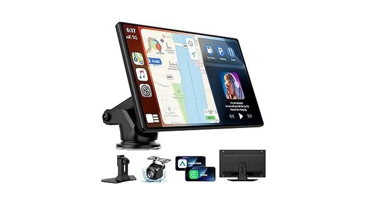 9" Carplay Screen For Car, Portable Wireless Car Play Screen