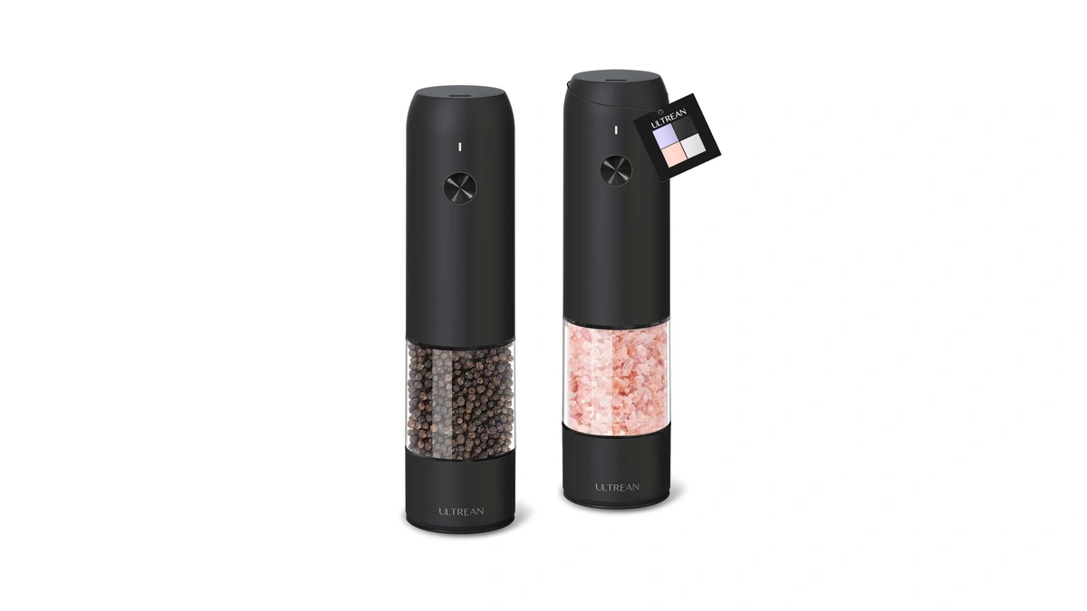 Ultrean Pepper Grinder, Rechargeable Salt And Pepper Grinder With 6