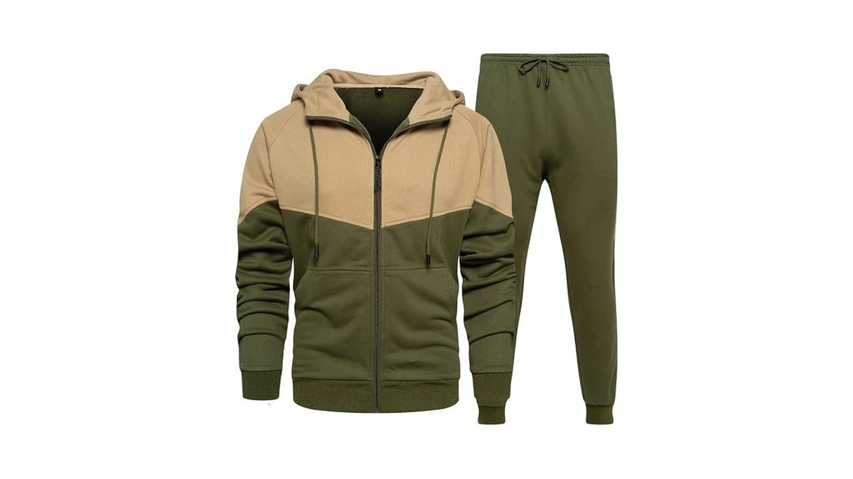 Mantors Men's 2 Piece Workout Sets Warm Slim Fit Sweat
