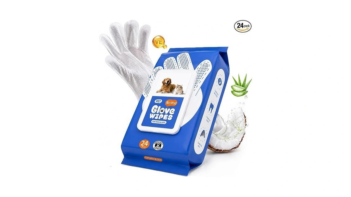 Tasi Switi Pet Glove Wipes For Dogs & Cats,no Rinse