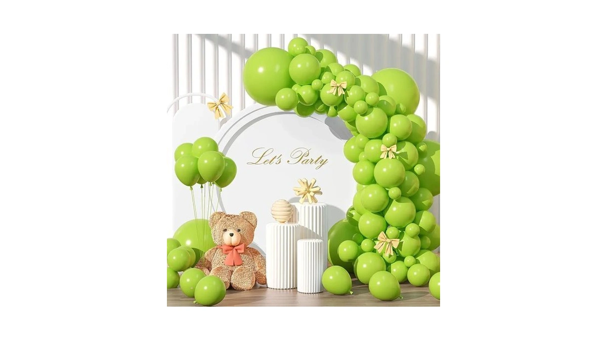 Yishebapa Lime Green Balloons Different Sizes 135pcs 18 12 10