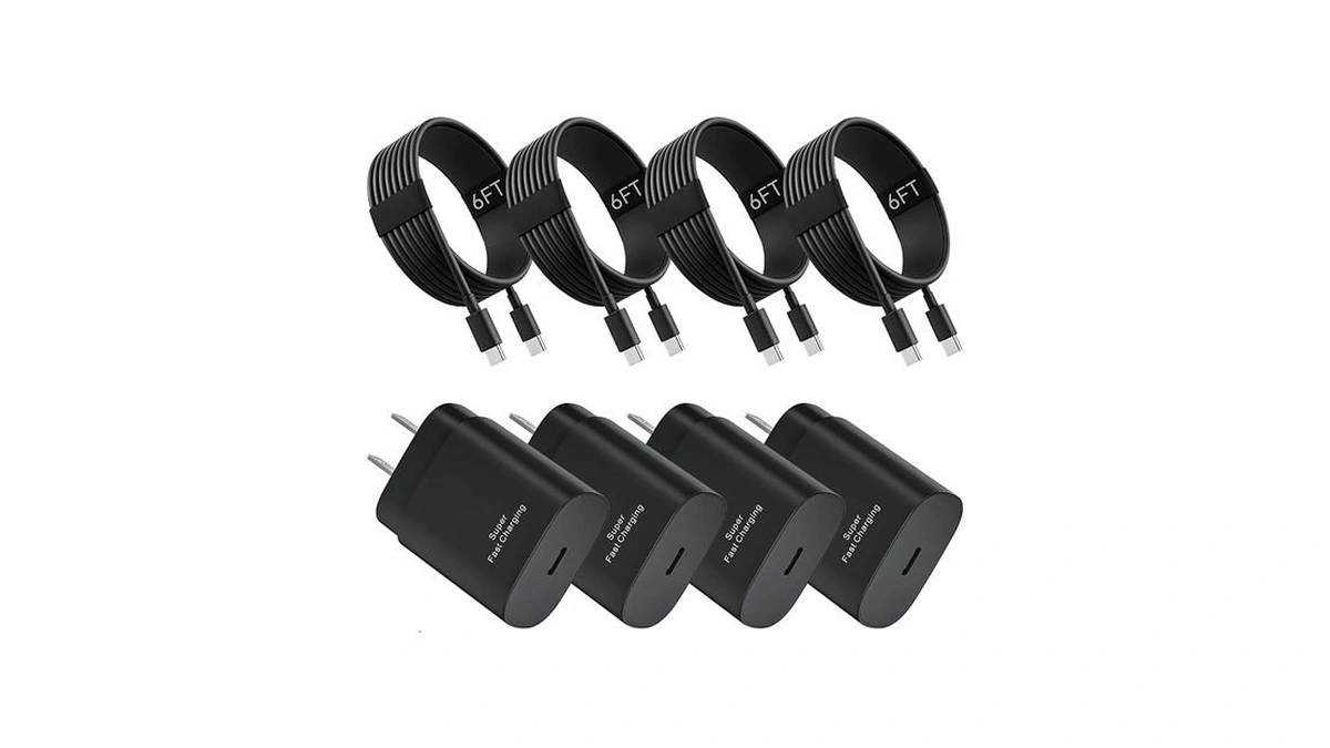Type C Charger Fast Charging For Samsung,4pack 25w Usb C