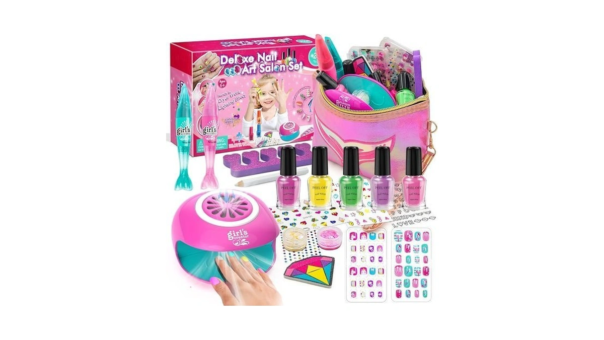 Amagoing Kids Nail Polish Set For Girls, Girls Nail Kit