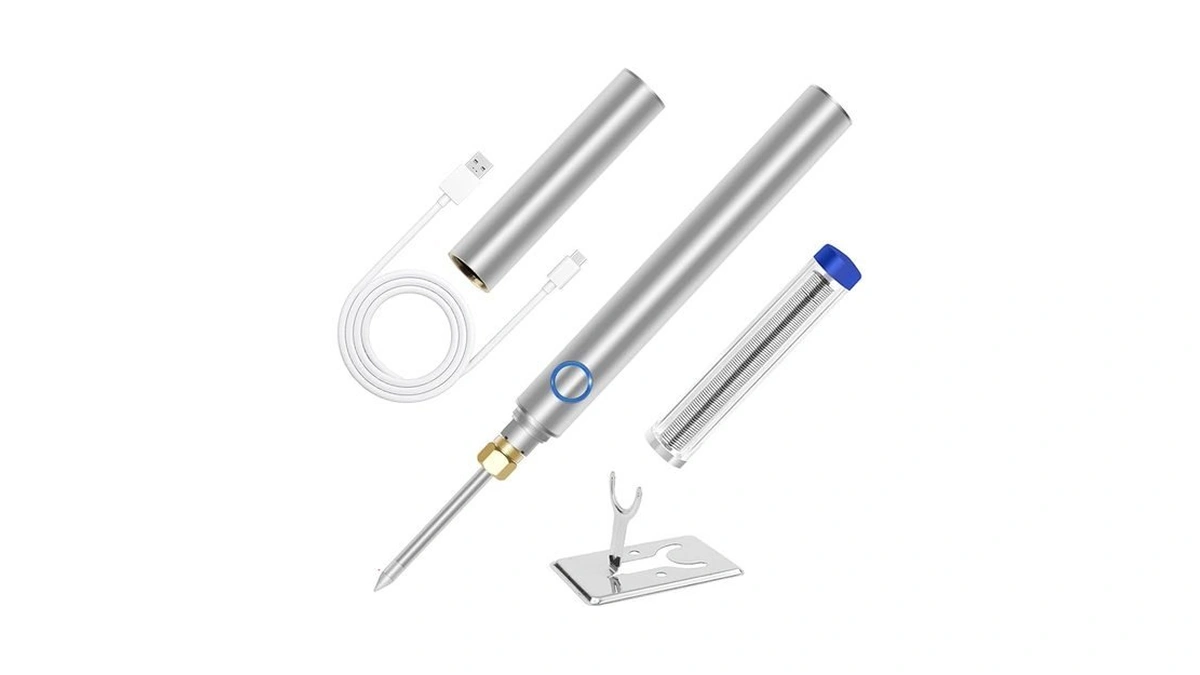 Cordless Soldering Iron Kit, Elmconfig 1100mah Usb Wireless Electric Soldering