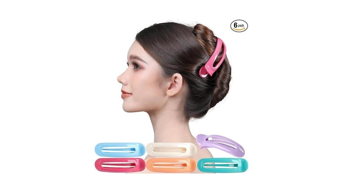 Rc Roche 6 Pcs Flat Hair Clips For Women Duckbill