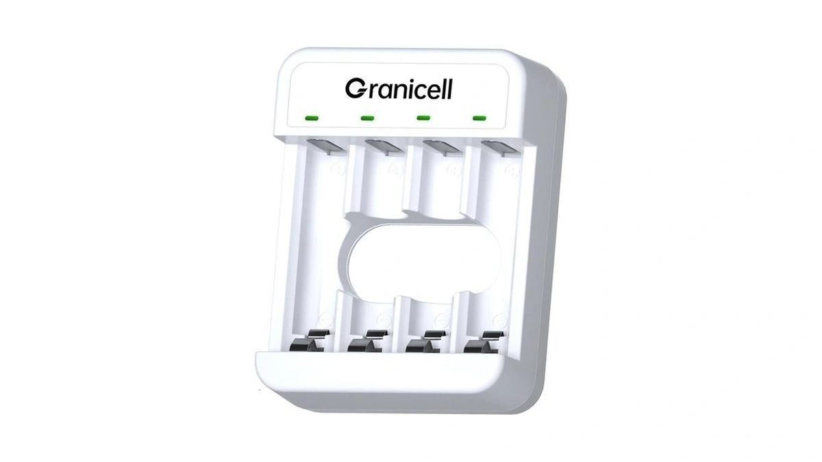 Granicell 4 Bay Aa And Aaa Battery Charger, Independent Slot,usb