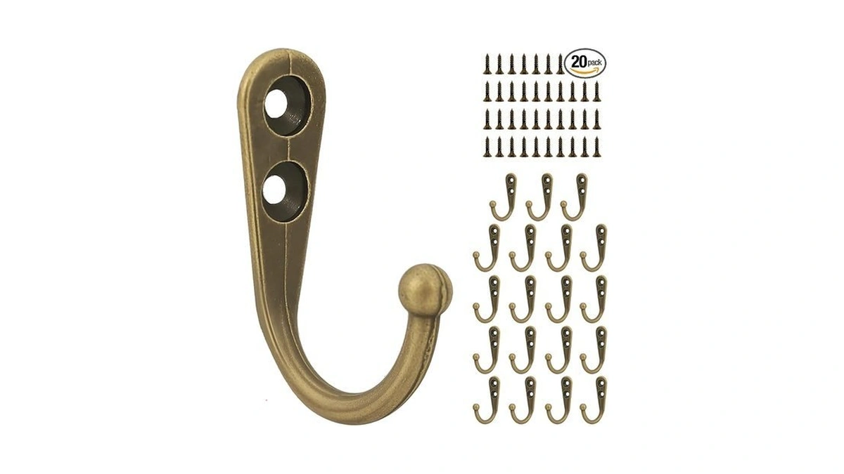 20 Pcs Key Hooks Coat Hooks For Hanging, Key Holder,