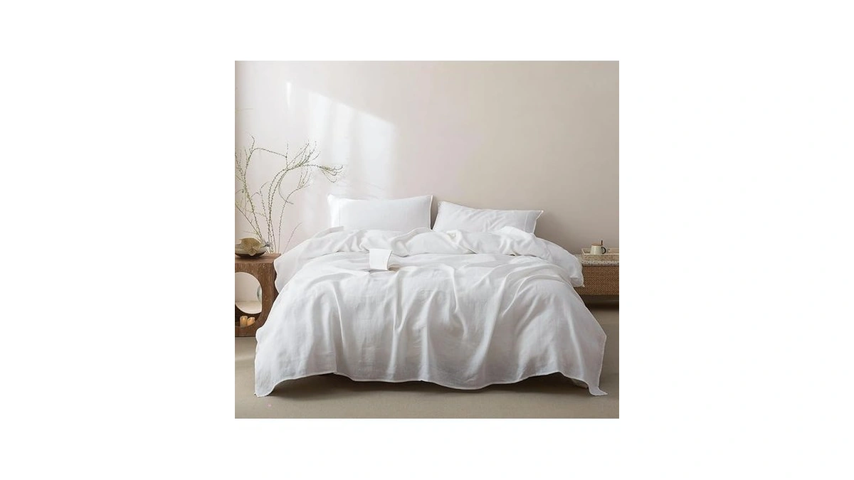 Talasily 100% French Pure Linen Sheets Queen Size, Oeko-tex Certified
