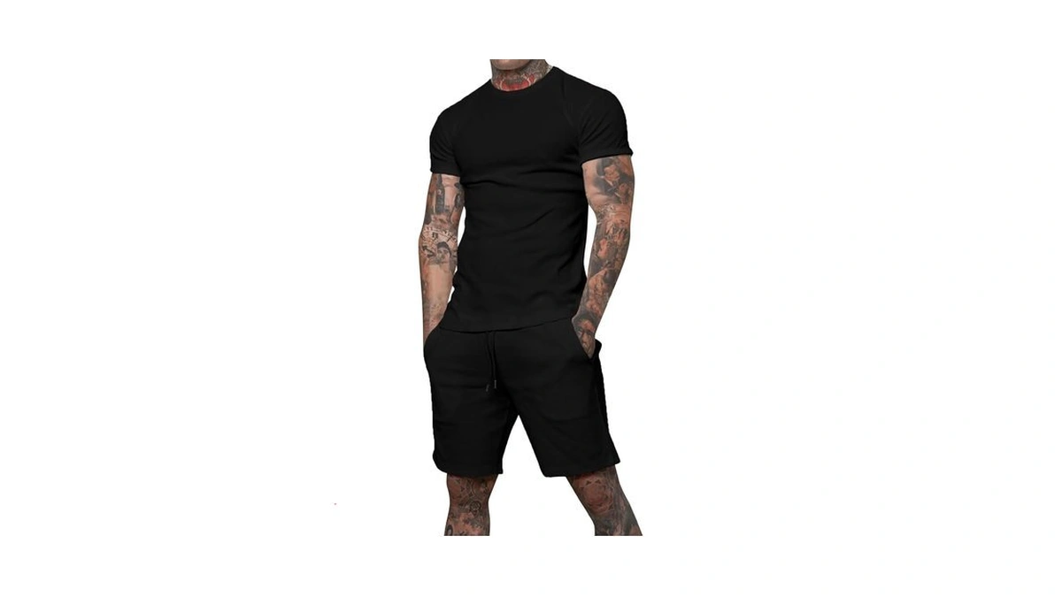 Uni Clau Mens Short Sets 2 Piece Outfits Fashion Summer