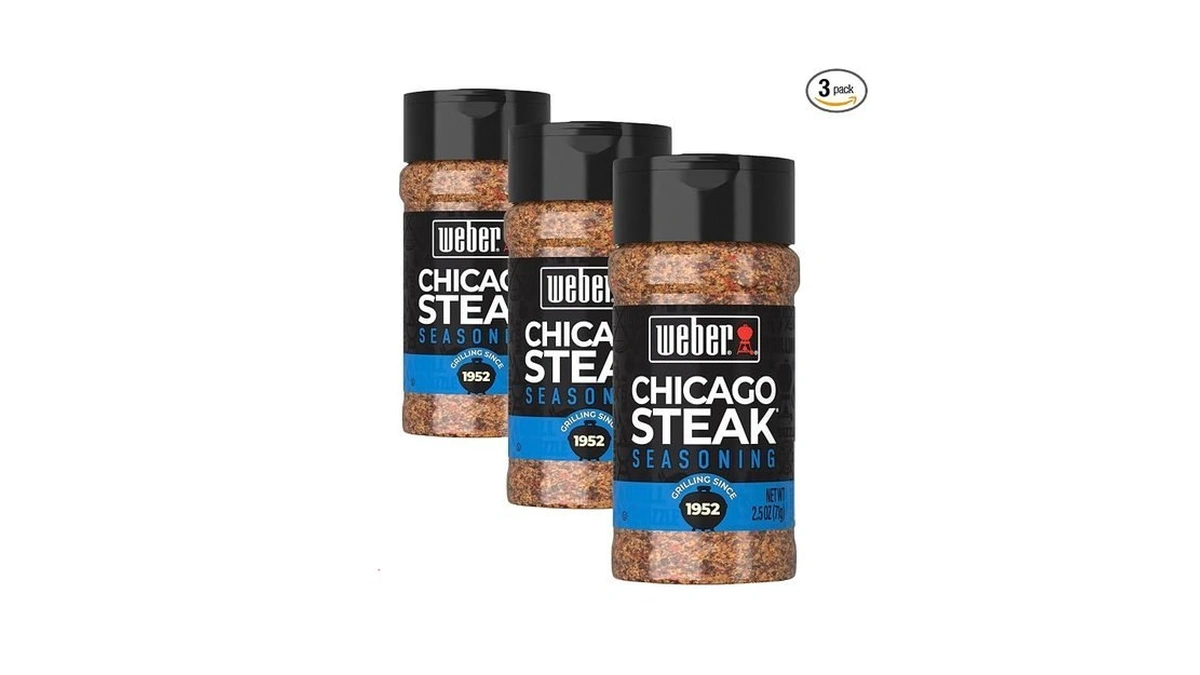 Weber Chicago Steak Seasoning, 2.5 Ounce Shaker (pack Of 3)
