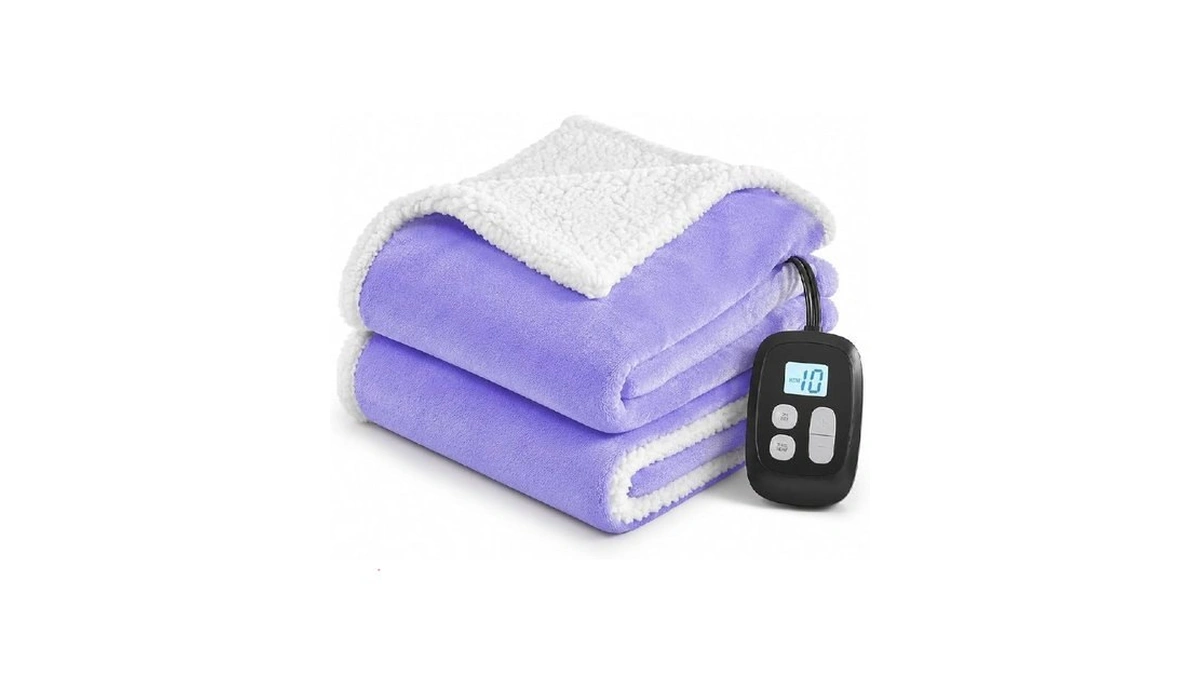 Laffylo Electric Heated Blanket Full Size 72 X 84, Fast