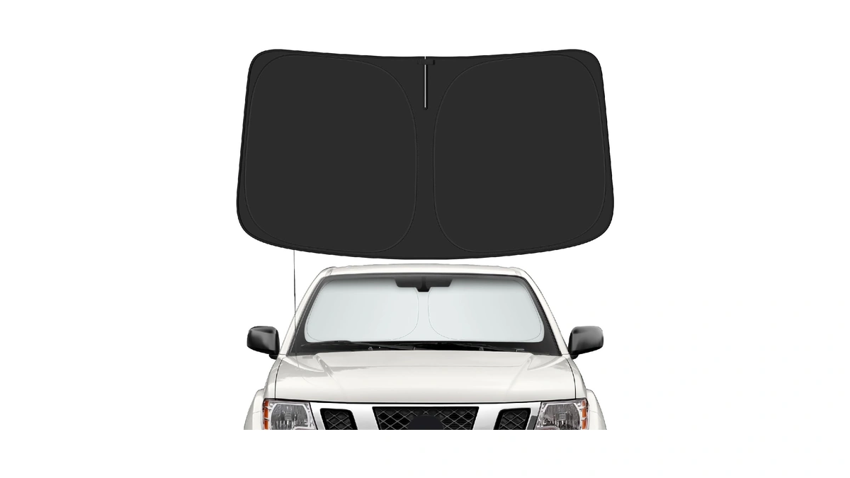 Peakpurit Car Windshield Sun Shade For Nissan 2005-2021 Frontier Accessories