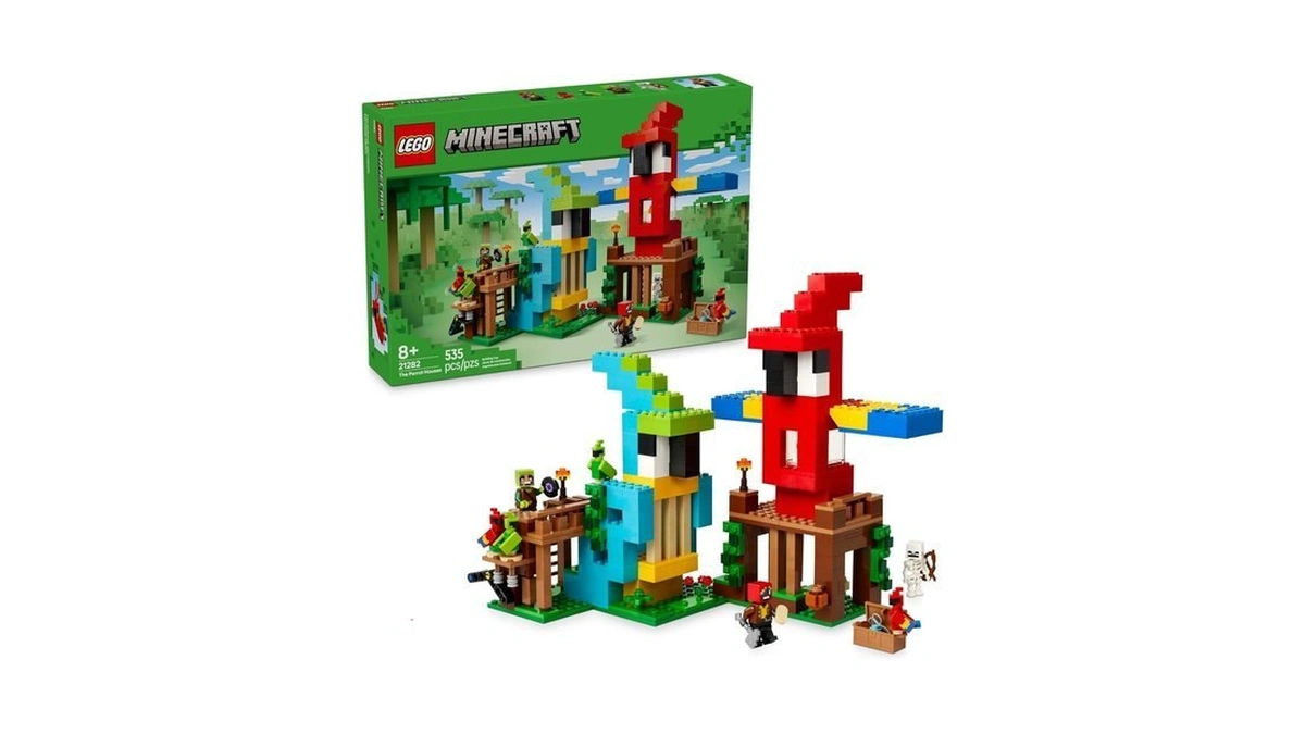 Lego Minecraft The Parrot Houses Building Toy For Boys And