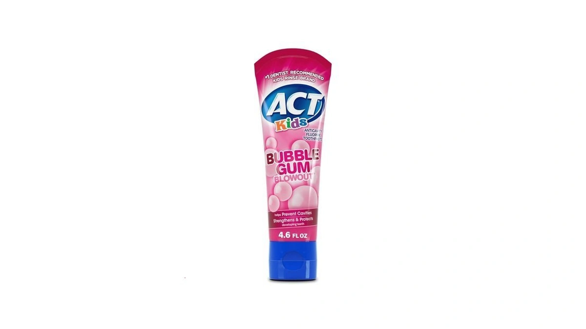 Act Kids Anticavity Fluoride Toothpaste 4.6 Oz. Bubble Gum Blowout
