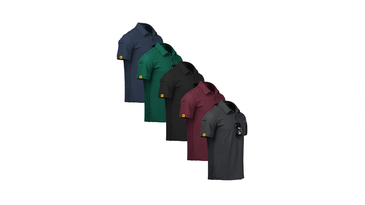 Zity Pack Mens Polo Shirt Short Sleeve Sports