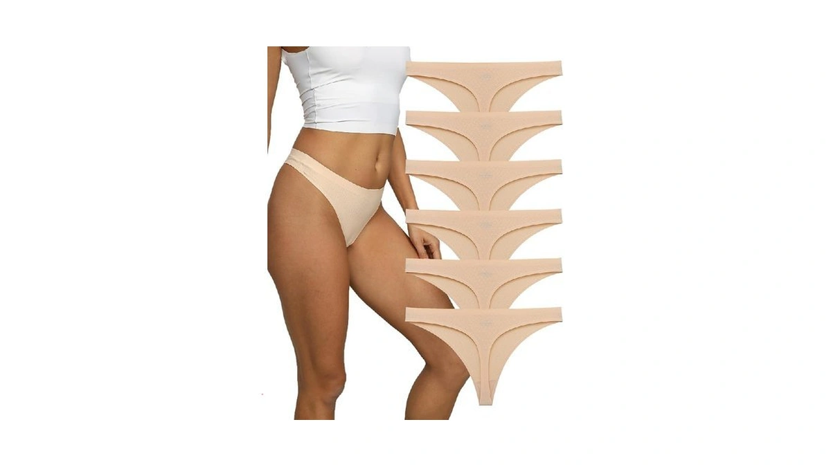 Sweetsnow Seamless Thongs For Women Soft And Breathable Underwear Thong