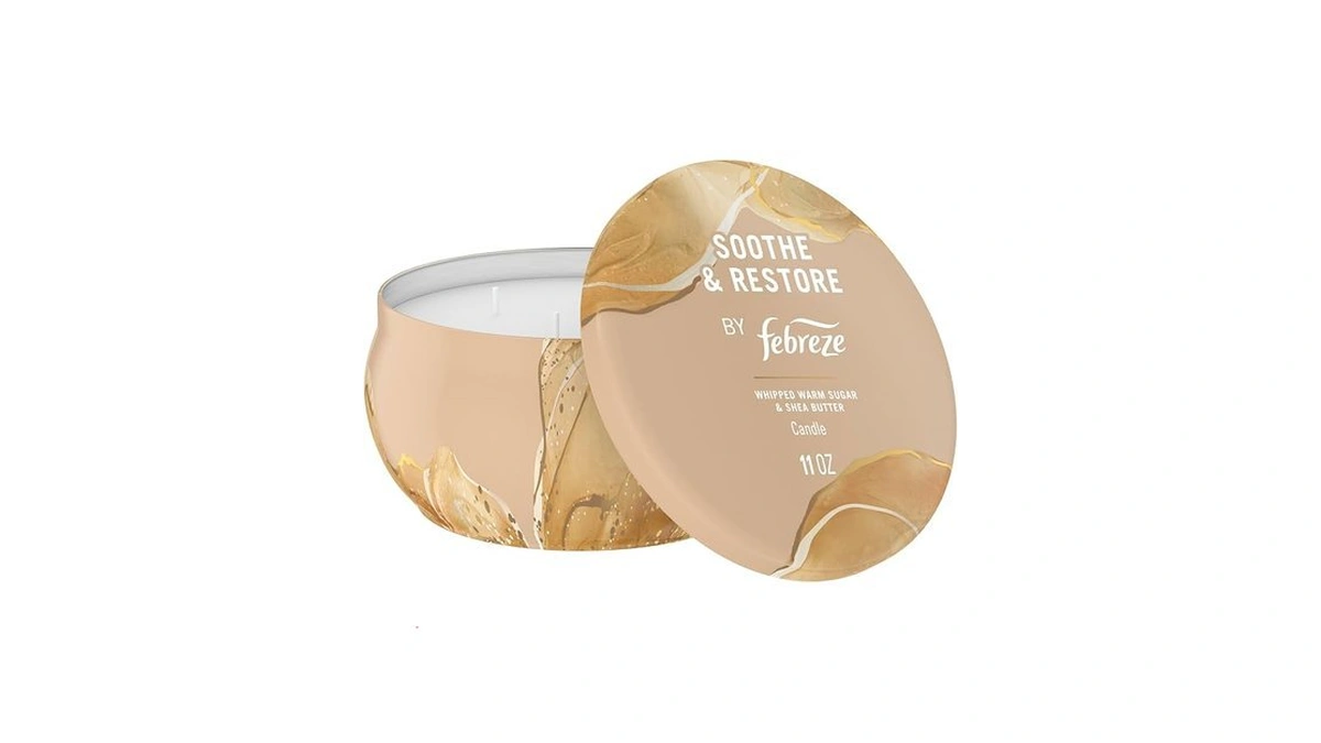 Febreze Scented Candle, Soothe & Restore Scent, 11 Oz 4