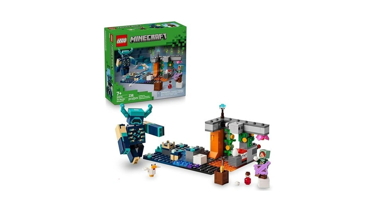 Lego Minecraft The Warden Encounter Kids Toy - Collectible Building