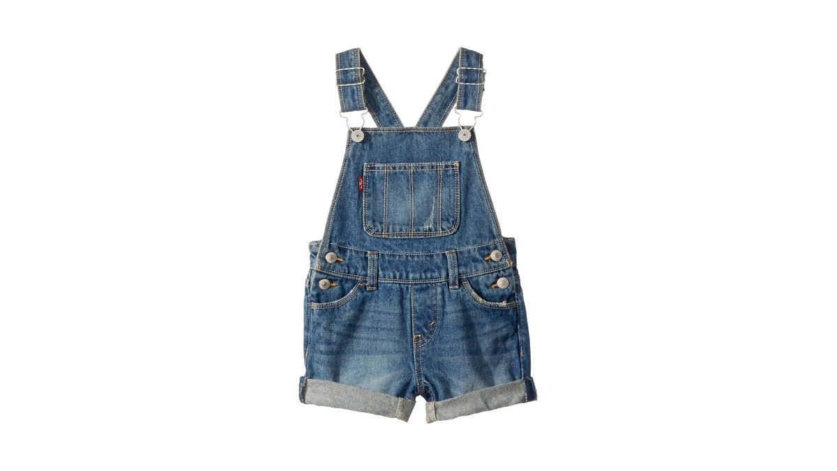 Levi's Girls' Denim Shortall,vintage Waters,4t