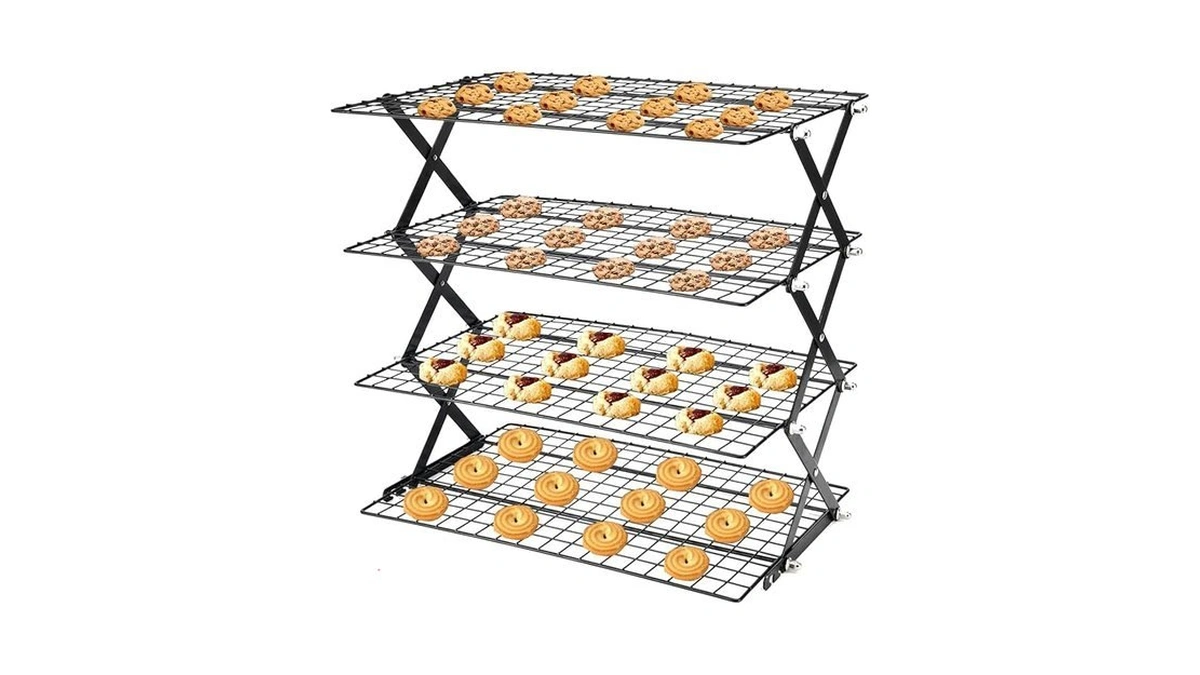 Cooling Racks For Cooking And Baking，2/3/4-tier Upgraded Collapsible Cooling Rack，adjustable