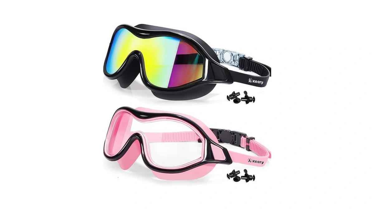 Keary 2 Pack Swimming Goggles Anti-fog Swim Goggles For Adult