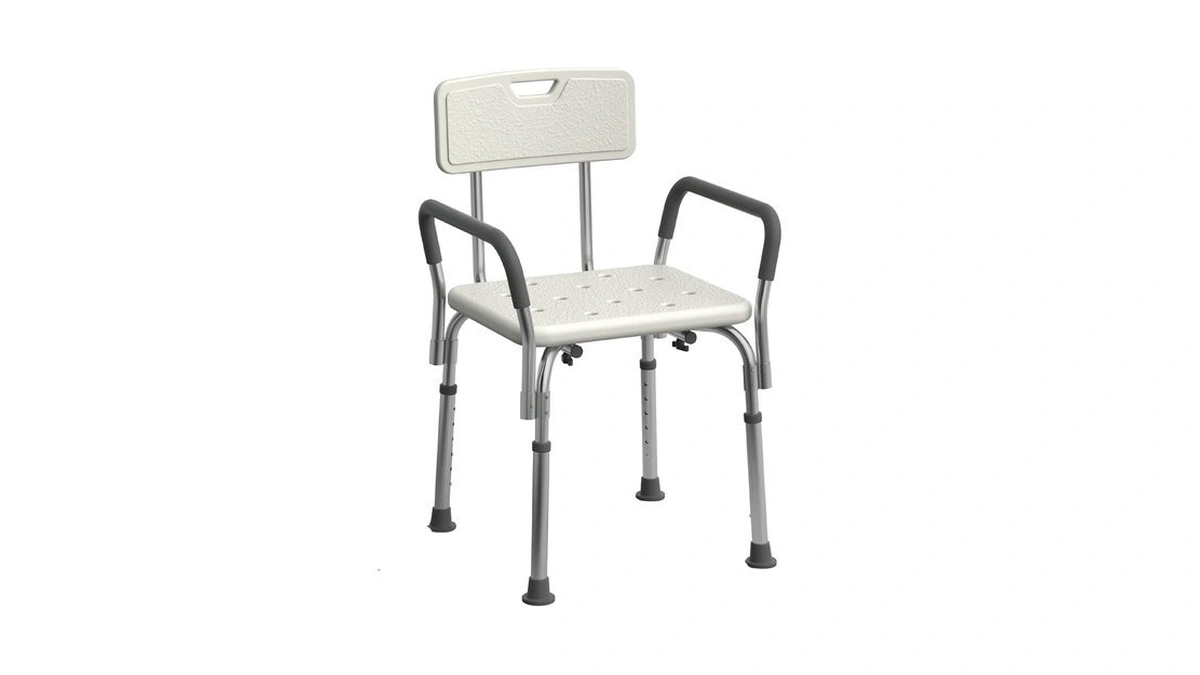 Medline Shower Chair Seat With Padded Armrests And Back |